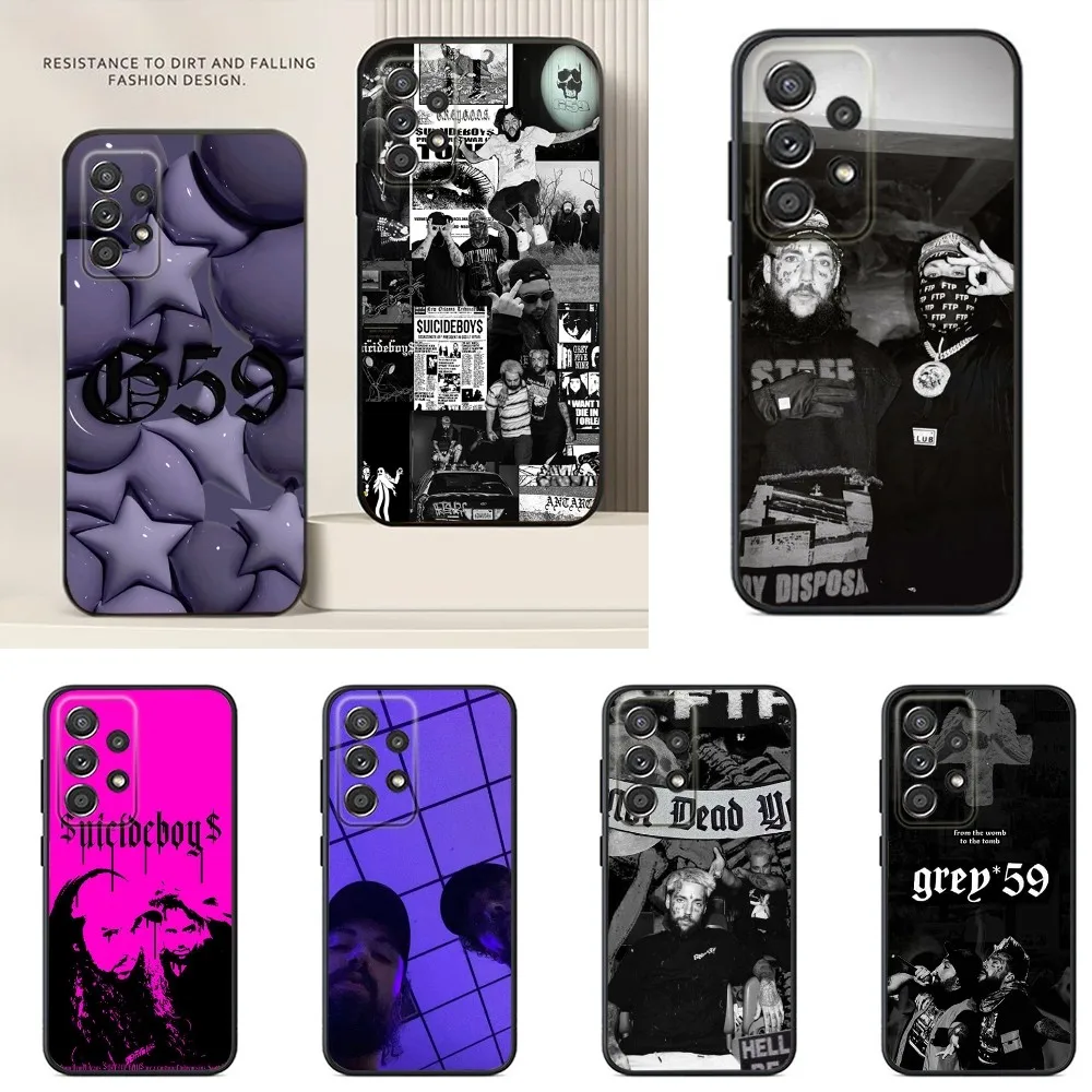 Чехол для телефона S-Suicideboys G59 Samsung S24 S23 S22 S21 S20 S10 S10E S9 Ultra Plus FE Note 20 10 9