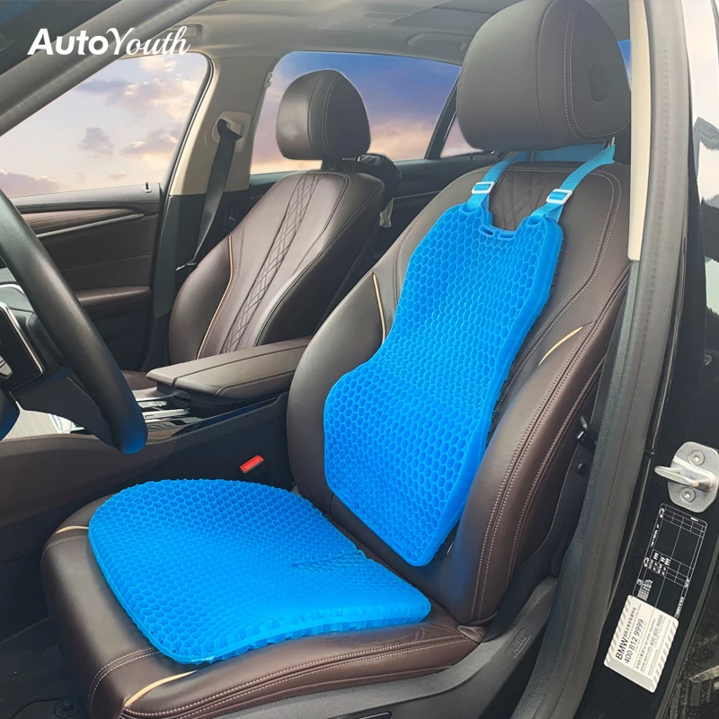 

Гелевая подушка на сиденье автомобиля, дышащие сотовые дизайнерские подушки на сиденье, подушка на сиденье для снятия боли в косточках для ...