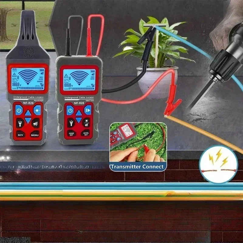 NOYAFA NF-826 Тестер подземного кабеля Локатор Трекер проводов Обнаружение настенных