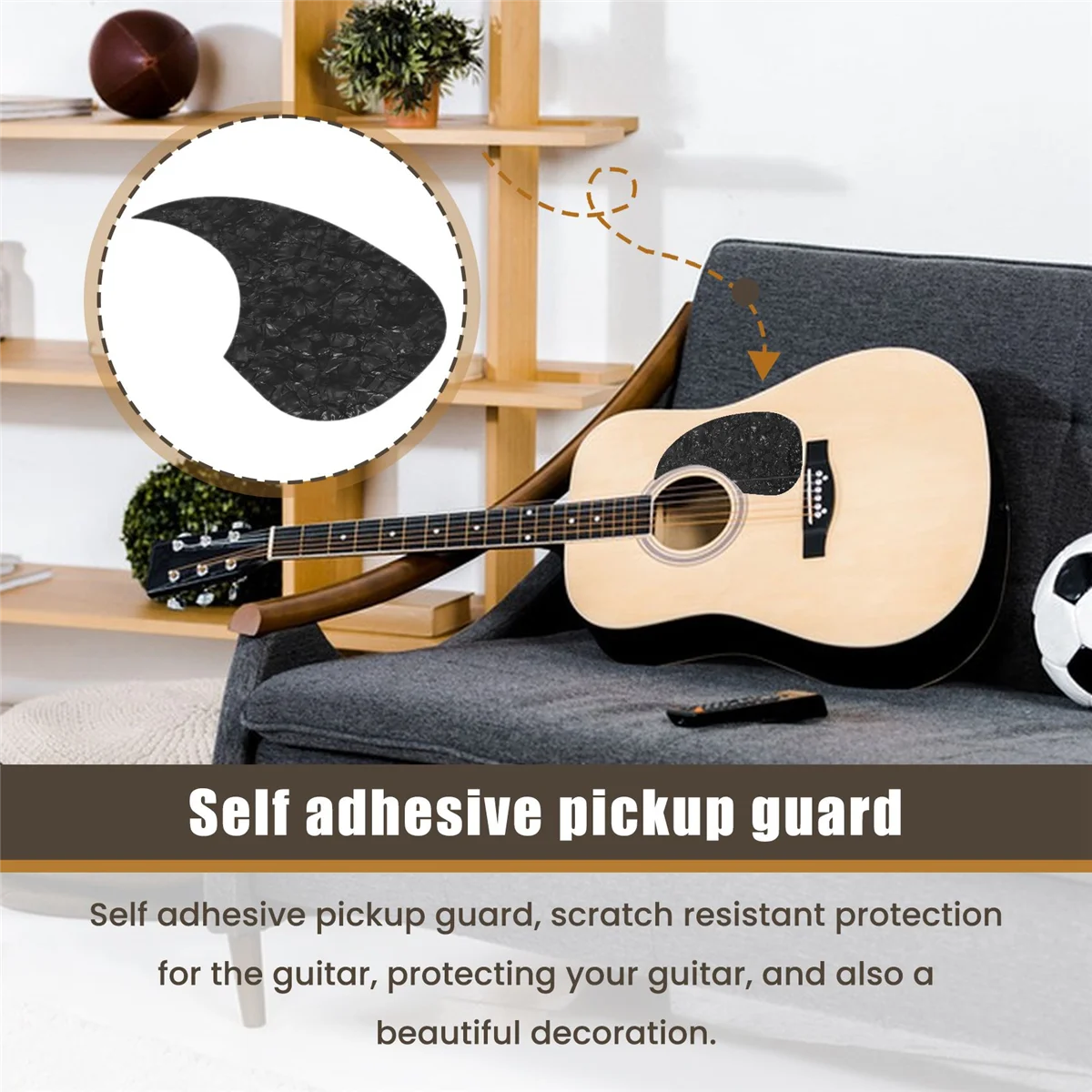 1 шт. накладка для акустической гитары самоклеящаяся защитная пластина в форме