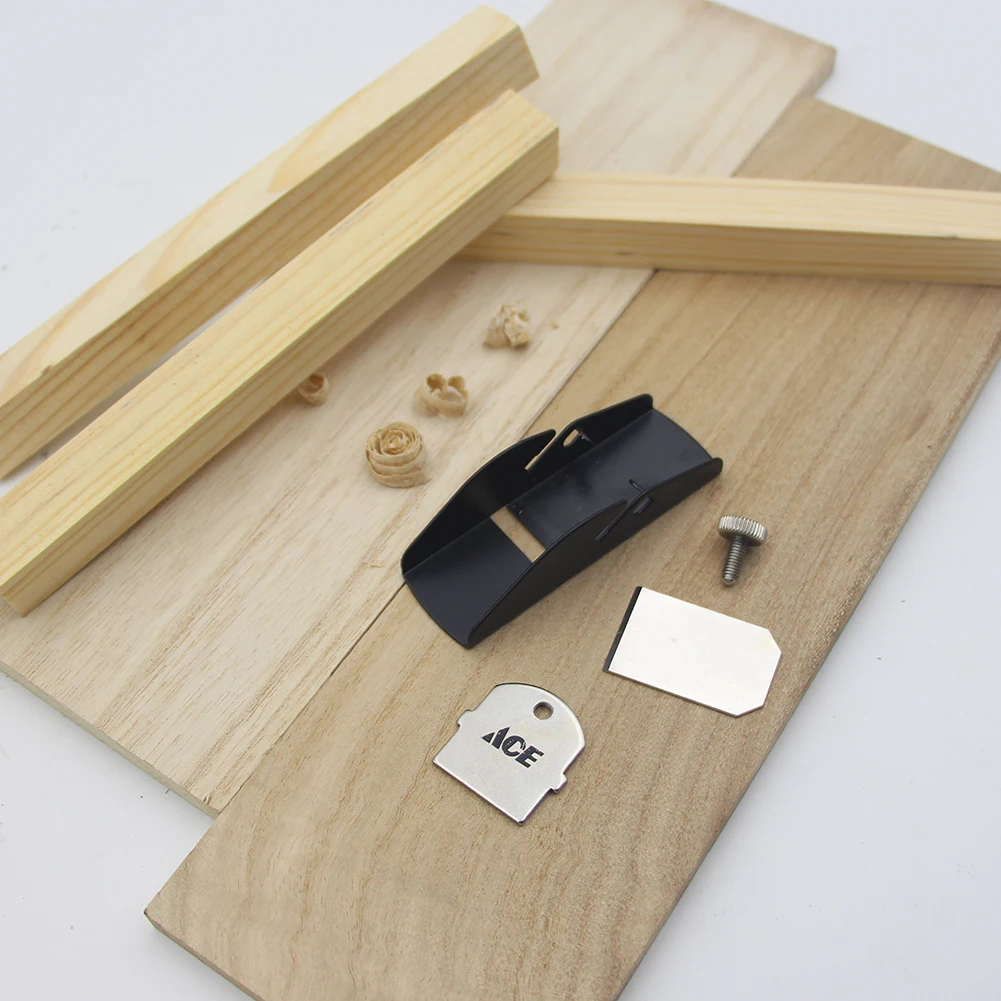 Woodworking Mini Wood Trimming Plane Hand Planer Carpenter Tool Cutting Edge enlarge