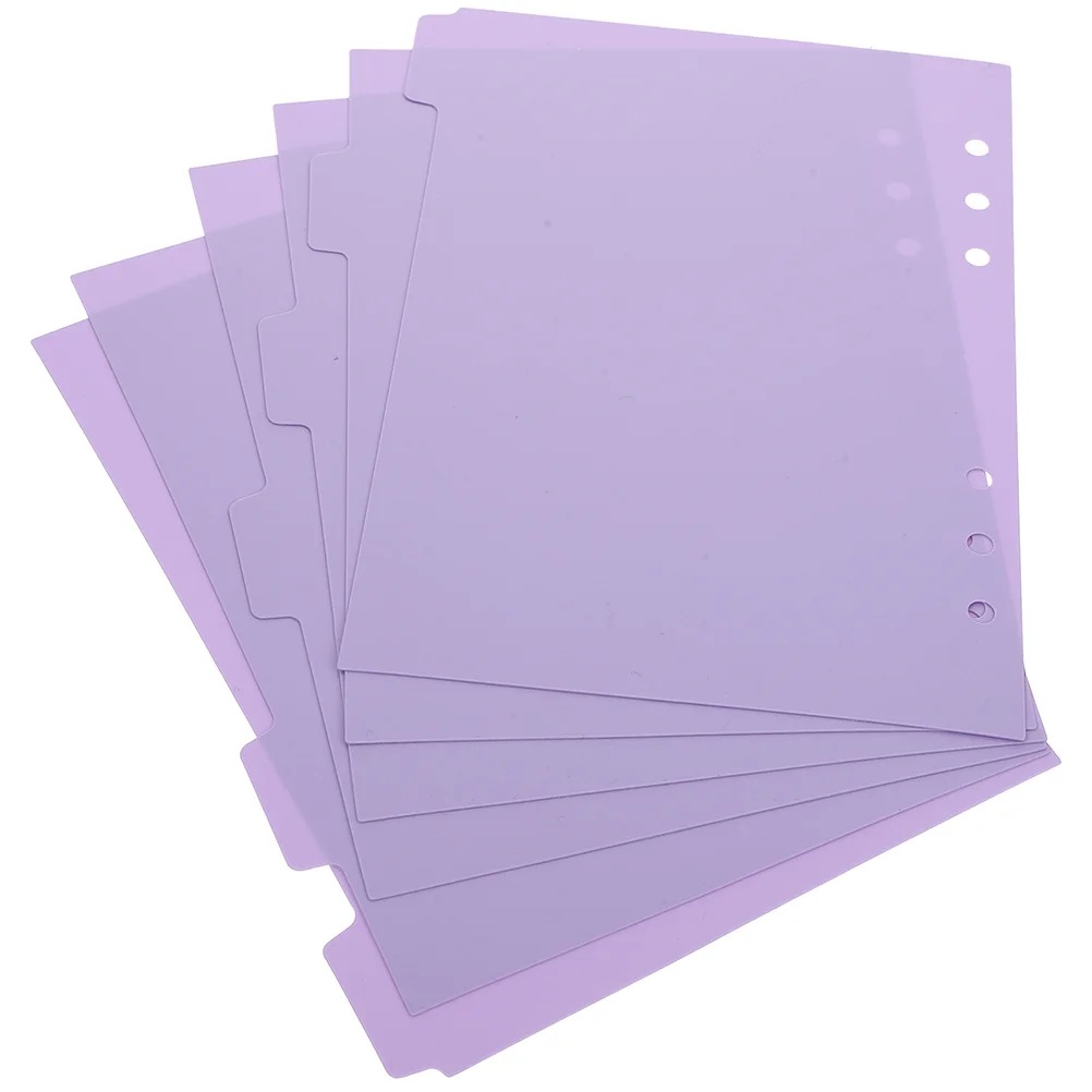 

6 Pcs Labels Notepad Dividers Page Detachable Notebook Tab Index Binder Markers