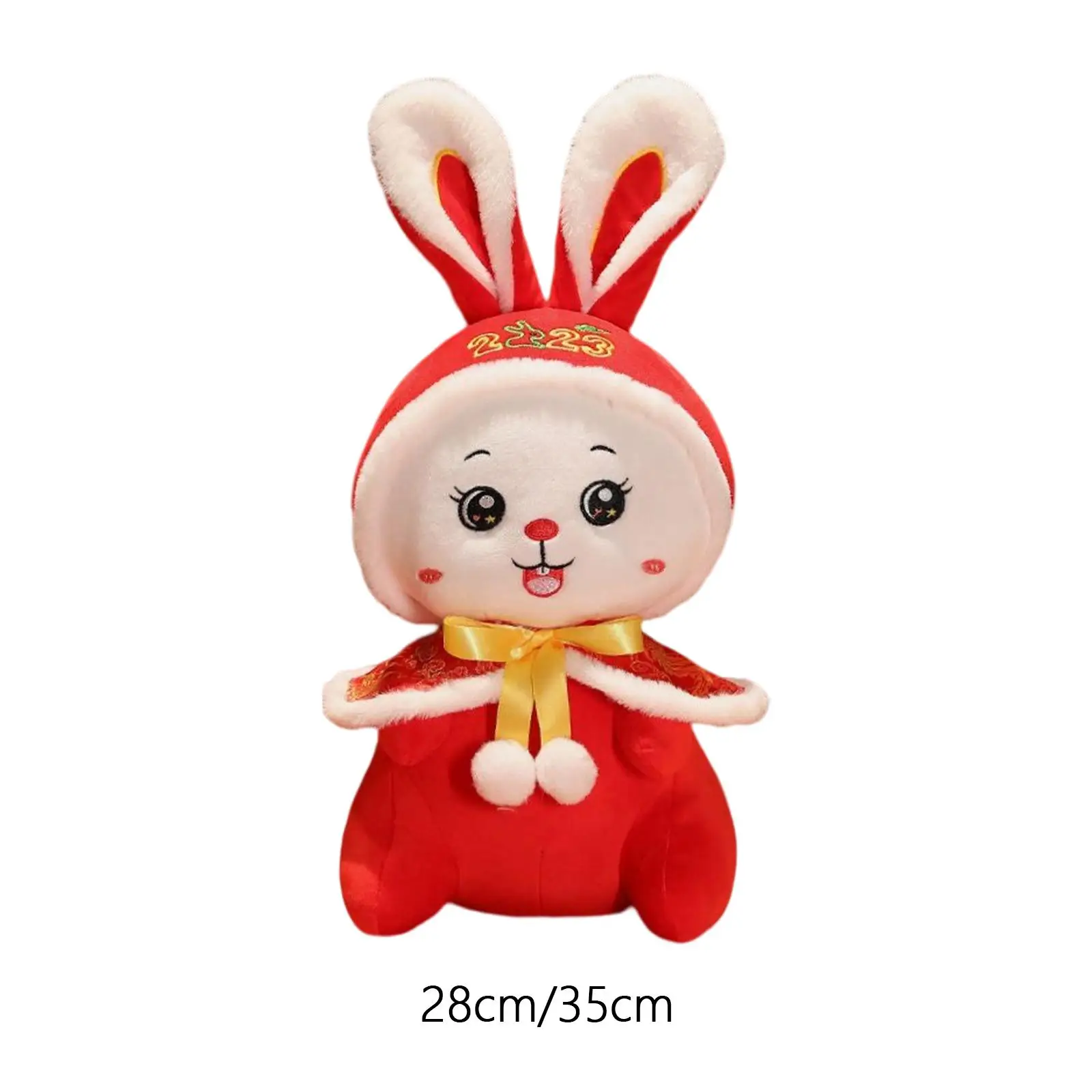 

КИТАЙСКИЙ ЛУННЫЙ новогодний Игрушечный Кролик, мягкая игрушка-животное, кукла-подушка, кролик, плюшевая игрушка для вечеринки, новогодние, праздничные украшения