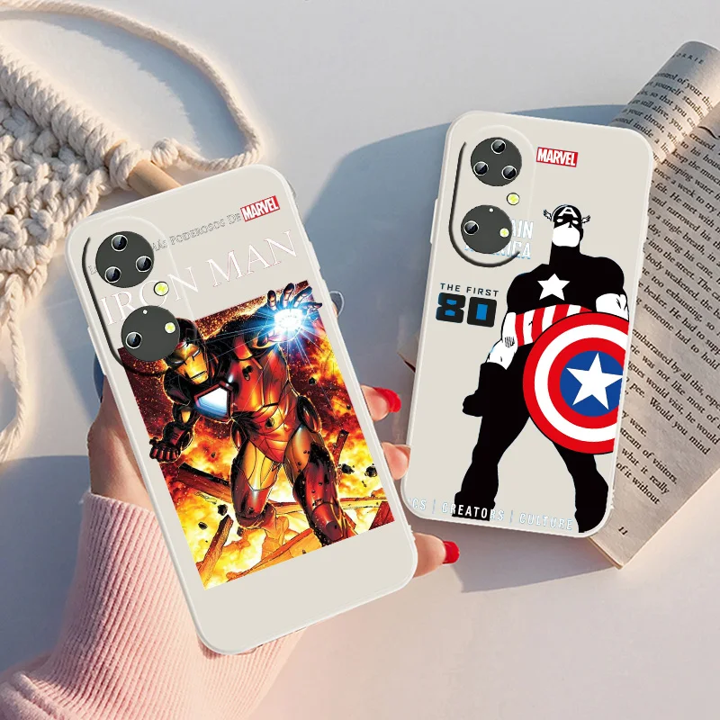 

Marvel Captain America For Honor 60 50 30 20 20 10 9 9X 9A 9C X8 8A Pro Plus Lite 4G 5G Soft Silicone Black Phone Case