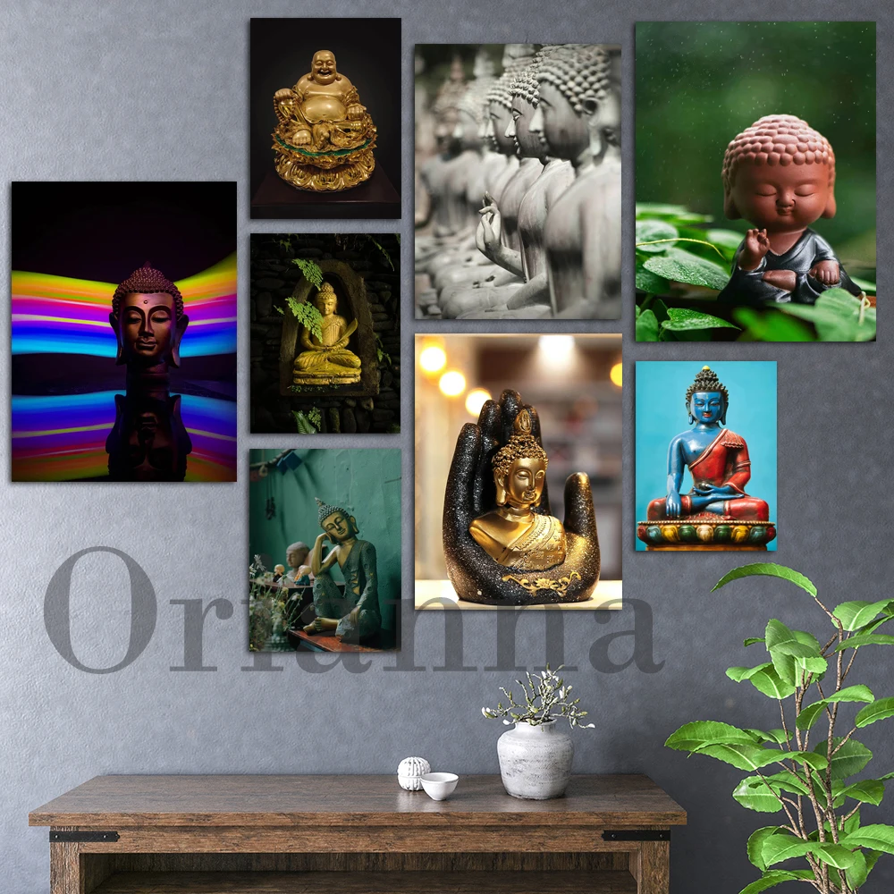 

Buddha Meditation Oil Painting Posters And Prints On Canvas Wall Art Picture For Living Room Cuadros Home Decor Gift