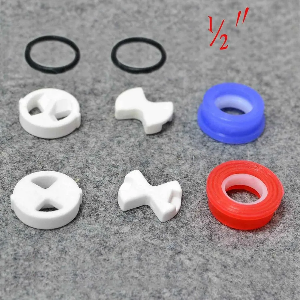 

New Practical Garden Home Silicon Washer Kit Ceramic Discs Easy To Install For Valve Valve Replacement Available