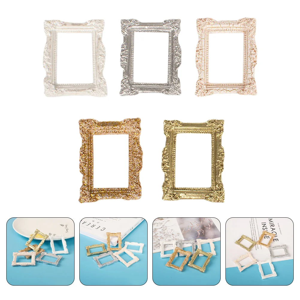 

Photo Frame Mini Houseaccessories Frames Picture Decor Landscape Model Micro Miniature Photography Decorations Crafts Display 12