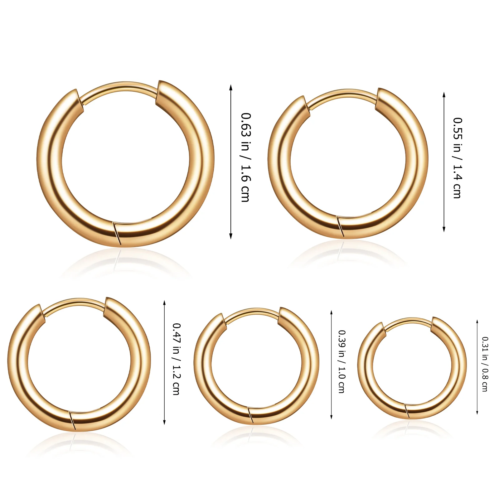 Рисунок 4 - Крошечные серебряные серьги-кольца