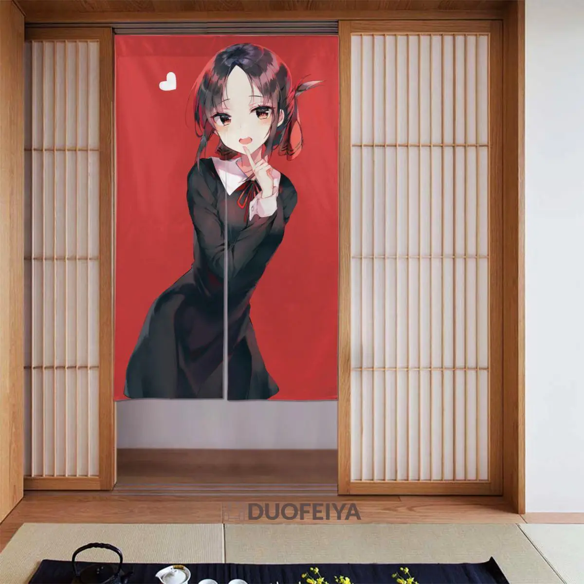 

Японская дверная занавеска Kaguya-sama: Love Is War, занавеска из хлопка и льна с аниме-перегородкой, подвесная занавеска для двери, хум-орнамент