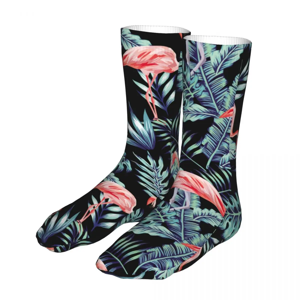 

Compression Summer Tropical Palm Leaves Woman Socks 2022 Female Birds Bike Sock