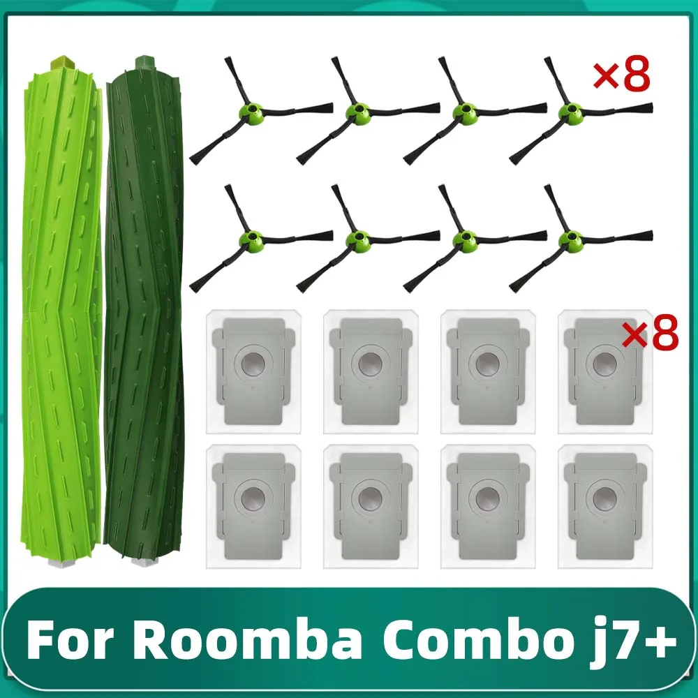 

For iRobot Roomba Combo j7+ Robot Vacuums Roller Main Side Brush Dust Bag Replacement Accessory Spare Part