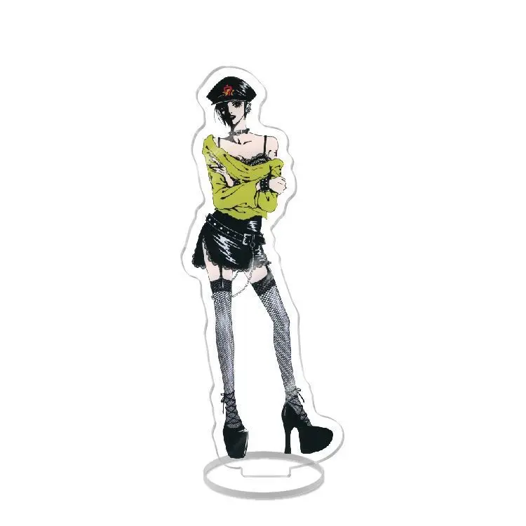 Фото Акриловая подставка NANA Black White Manga с персонажами Осаки Нана, Комацу Хачи, Окасаки Шиничи, а также коллекционный аниме-брелок и настольное украшение №4