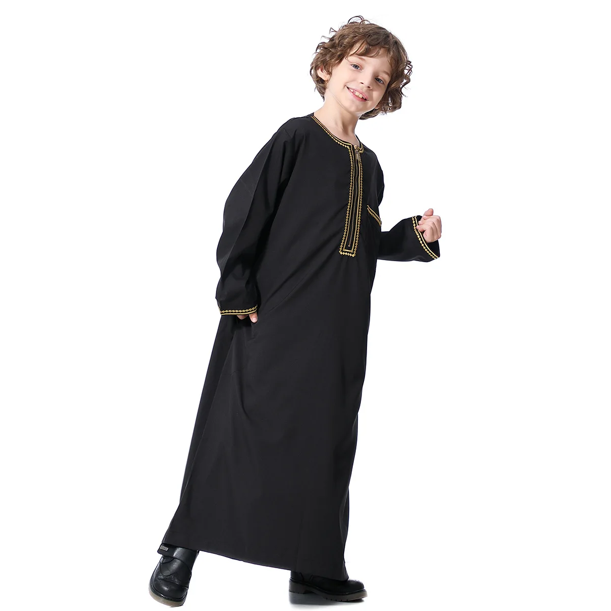 Abaya Dubai Long Robe Boys Jilbab Khimar Turkey Ramadan Muslim Clothes Kaftan Moroccan Islam Hijab Abayas Arab Islamic Clothing