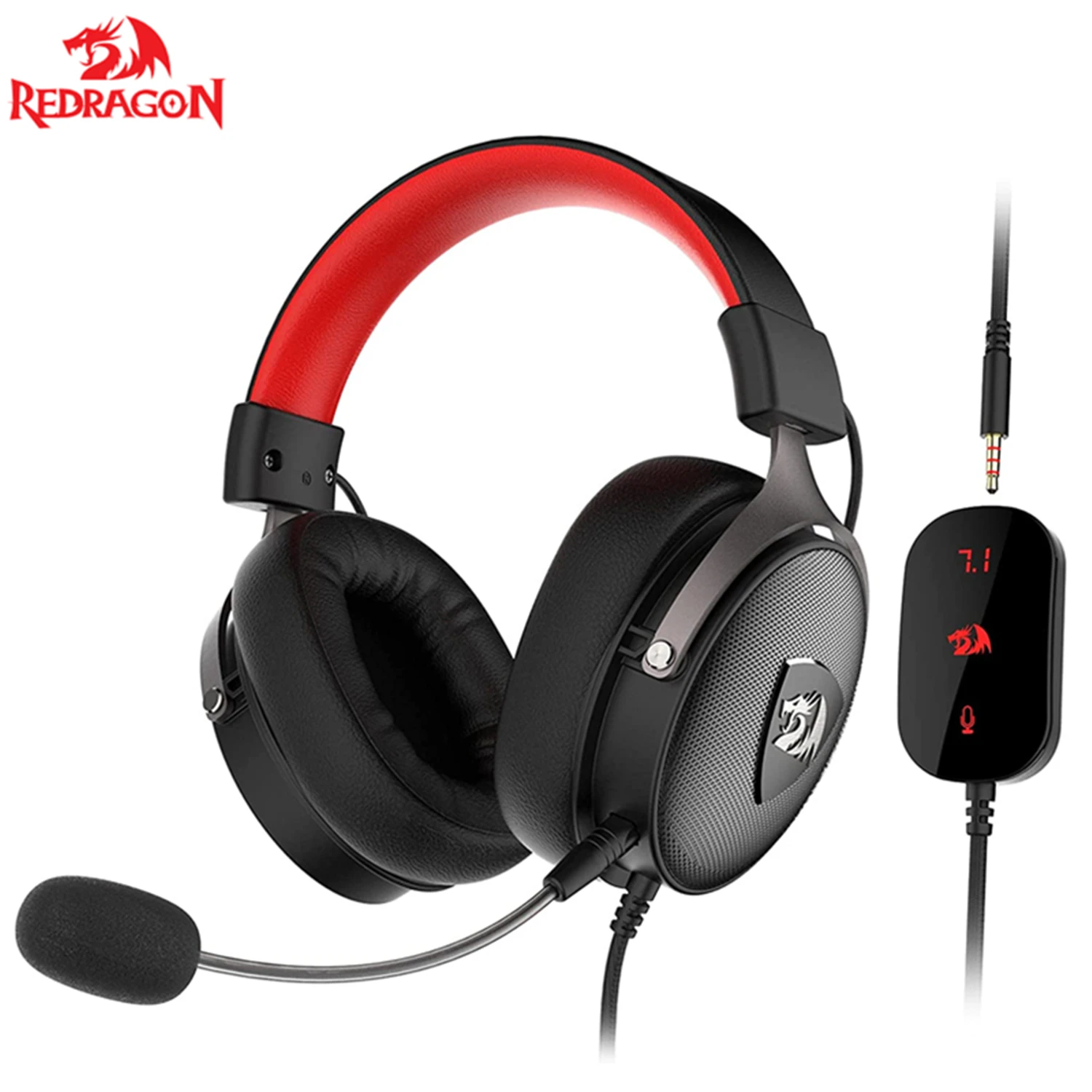 

Redragon H520 Wired Gaming Headset 7.1 Surround Sound Memory Foam Headphone Detachable Microphone for PC PS4/3 Xbox One Series X