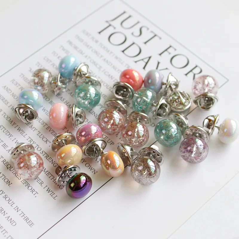 

10PC Fashion Women Pearl Brooches Anti-glare Cardigan Clip Corsage Suit Anti-Exposure Pin Buckle Female Jewelry Accessories Gift