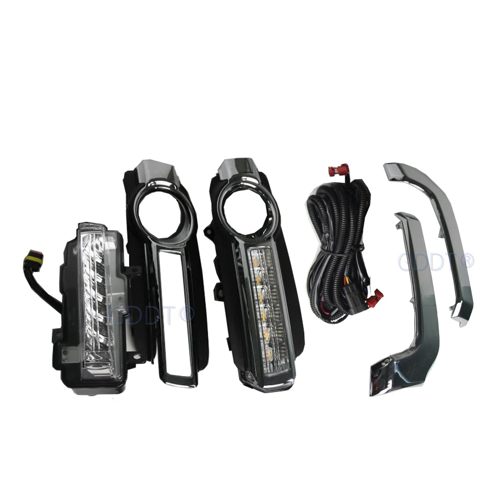 

Dual Color Daytime Running Driving Light For Montero V98 Led DRL For Pajero Turn Signal Lamp For Shogun V97 93 2015-2019 V95 V87