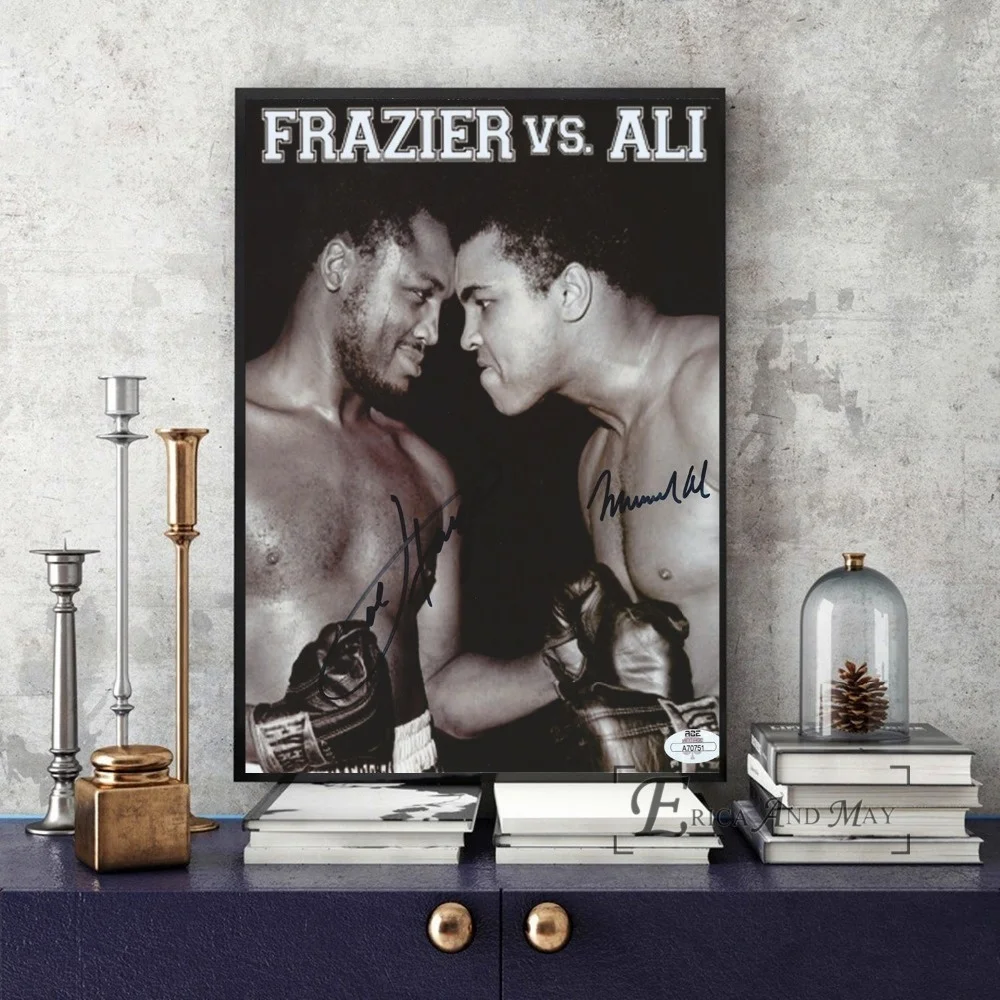 Черно-белая Картина на холсте Мухаммеда Али современные картины плакаты