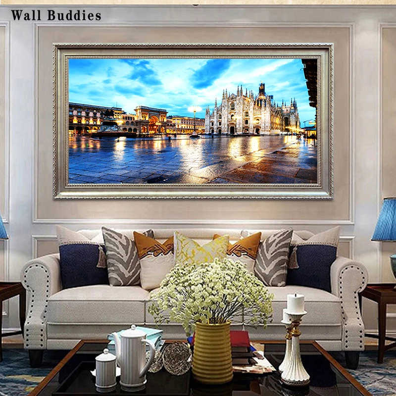 

European-style Living Room Wall National Architecture Venice Water City Printing Canvas Decorative Painting Home Scenery Poster