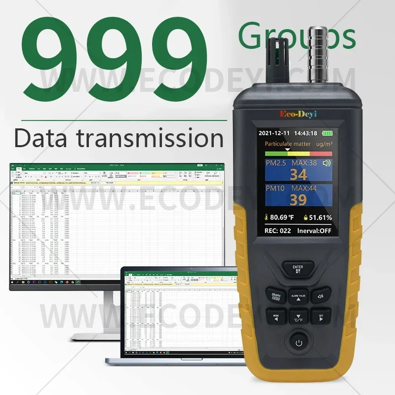 TC-8100 Детектор Deyi PM2.5 Профессиональный счетчик частиц пыли 3-канальный анализатор