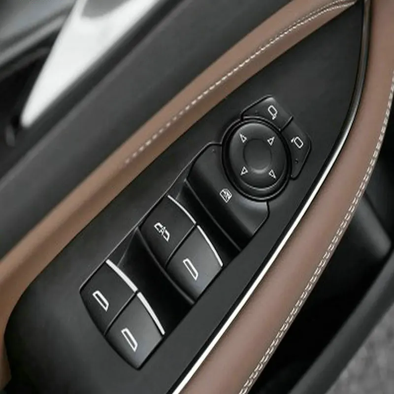

BJMYCYY Car styling ABS 7PCS/SET Car window lift buttons decorate sequins For Buick GL8 GL 8 2017 car accessories