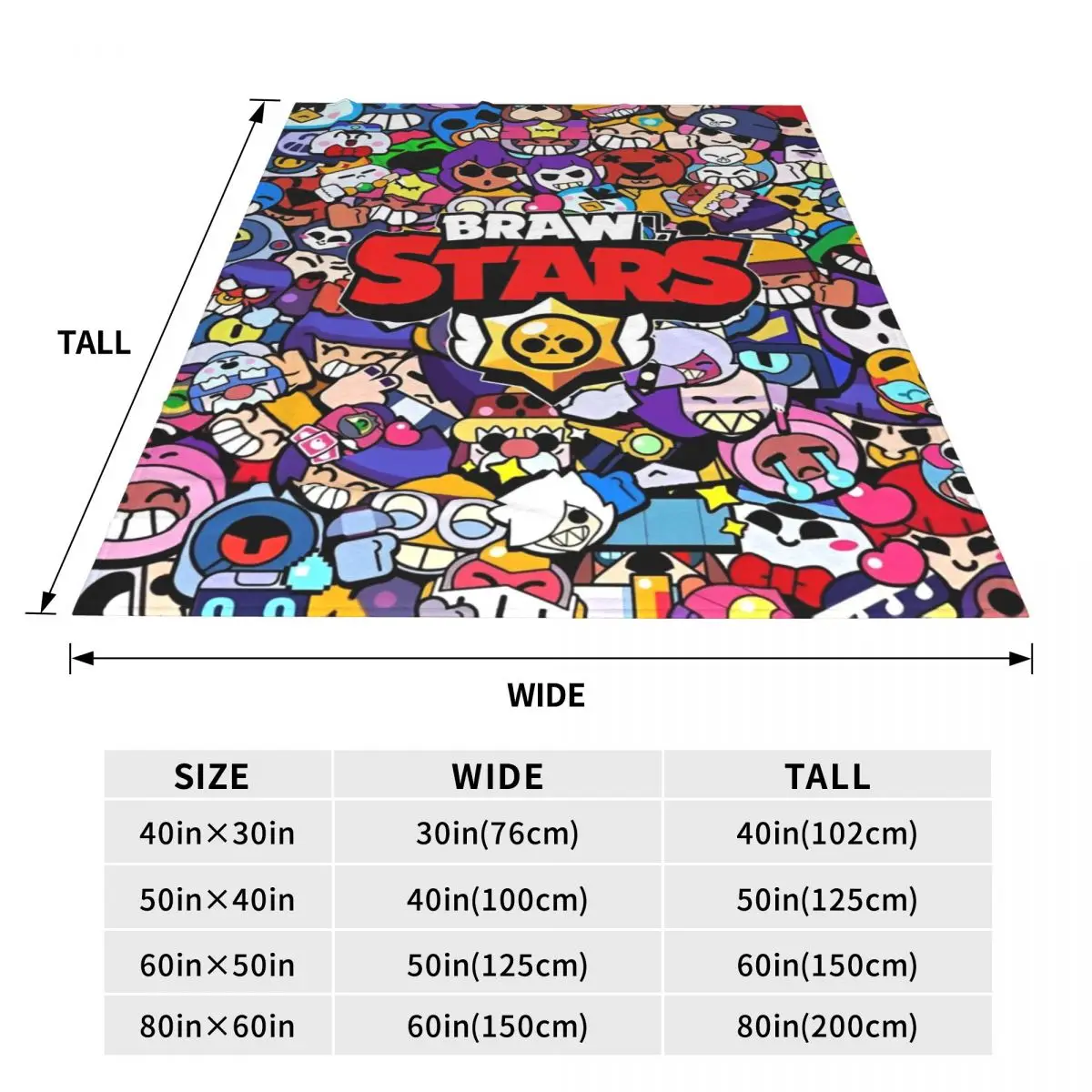 Шерстяное одеяло Braws-Star модное креативное для видеоигр дома 125*100 см