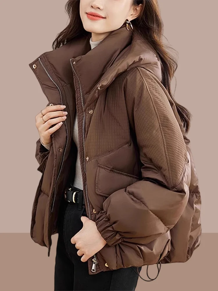 Высококачественный популярный пуховик с хлопковой подкладкой женская короткая