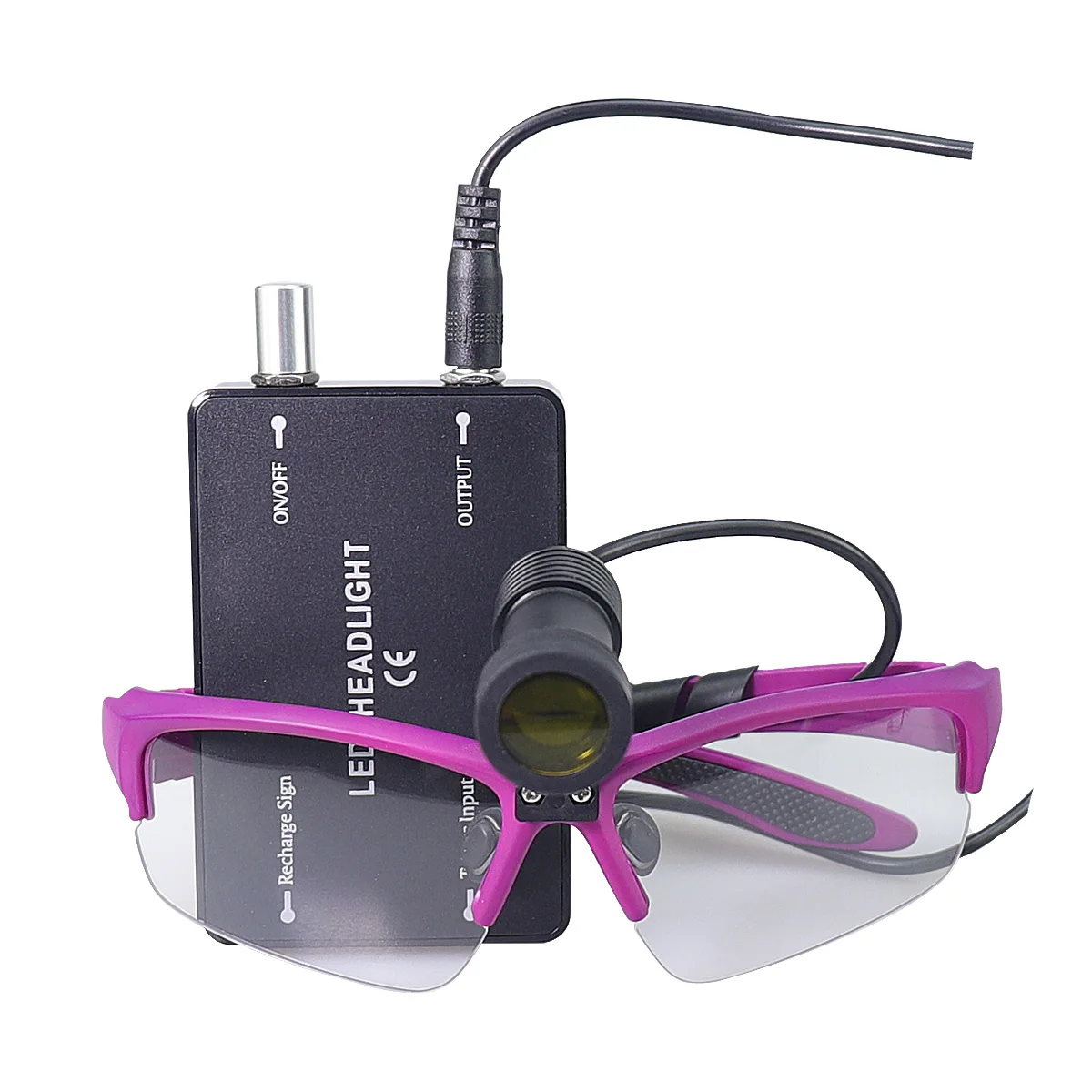 

Головной фонарь для стоматологической хирургии с защитными очками, перезаряжаемый литий-ионный налобный фонарь 5 Вт