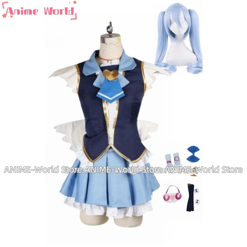 《Custom size》Shirayuki Hime Cosplay Costume Princess Pretty Cure Adult Kids