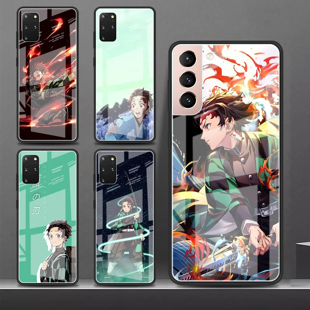 Фото Стеклянный чехол Imetsu No Yaiba для Samsung Galaxy S22 S20 FE S21 5G S10 S9 Plus Note 10 20 Lite №1