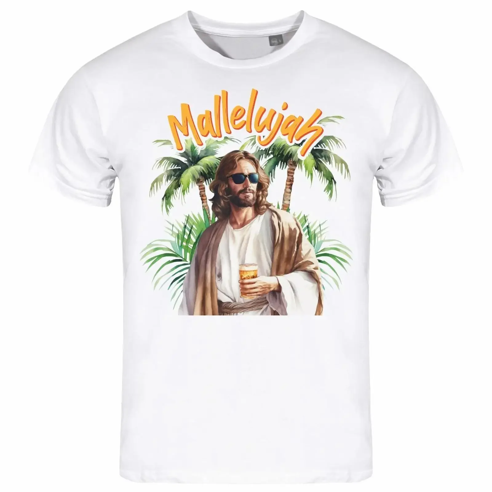 Фото Мужская футболка Mallelujah S-XXL: винтажный стиль, эффект потертости, мягкая, эластичная ткань, для вечеринок, отдыха, пивных бутафорских вечеринок, уличный стиль. №1