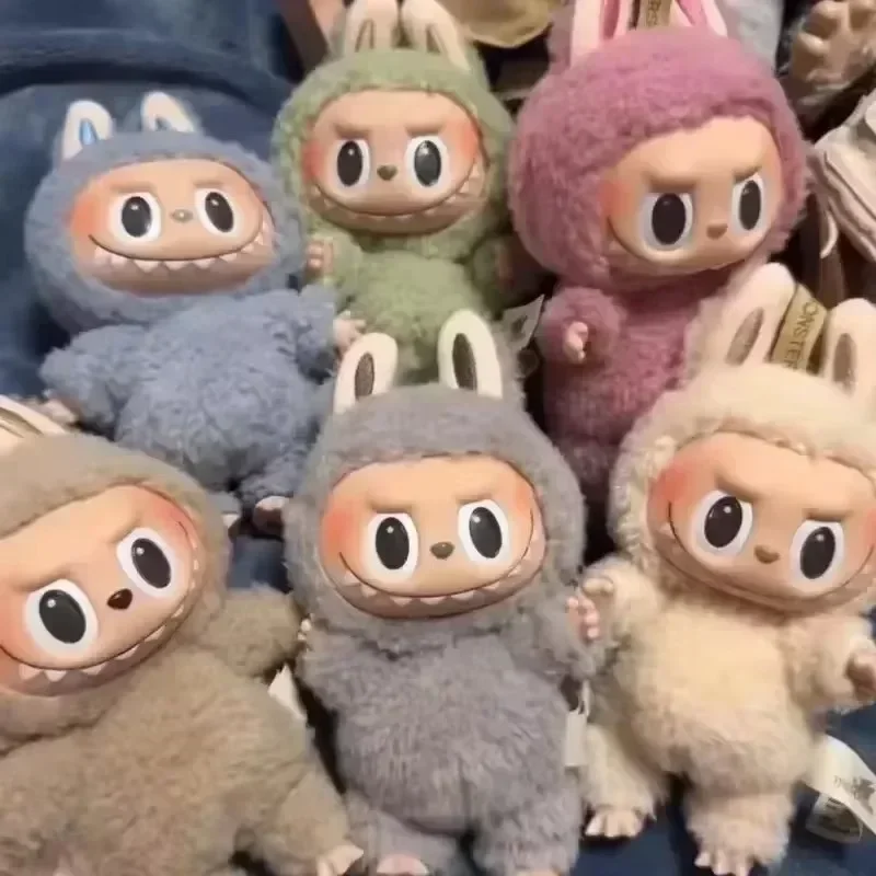 Высокое качество милые игрушки Labubu The Monsters Cardiac Macarone Kawai фигурка модель сумка