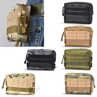 mini tactical military modular molle pouch waist bag camo casual waist belt pack utility tools mobile phone case