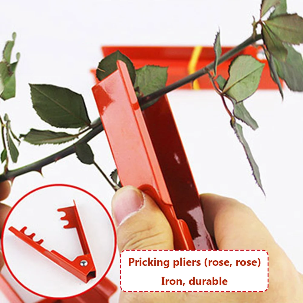 

DIY Cut Tool Florist Metal Gardon Flower Rose Thorn Stem Leaf Stripper Rose Plier Removing Burrs Garden Tool