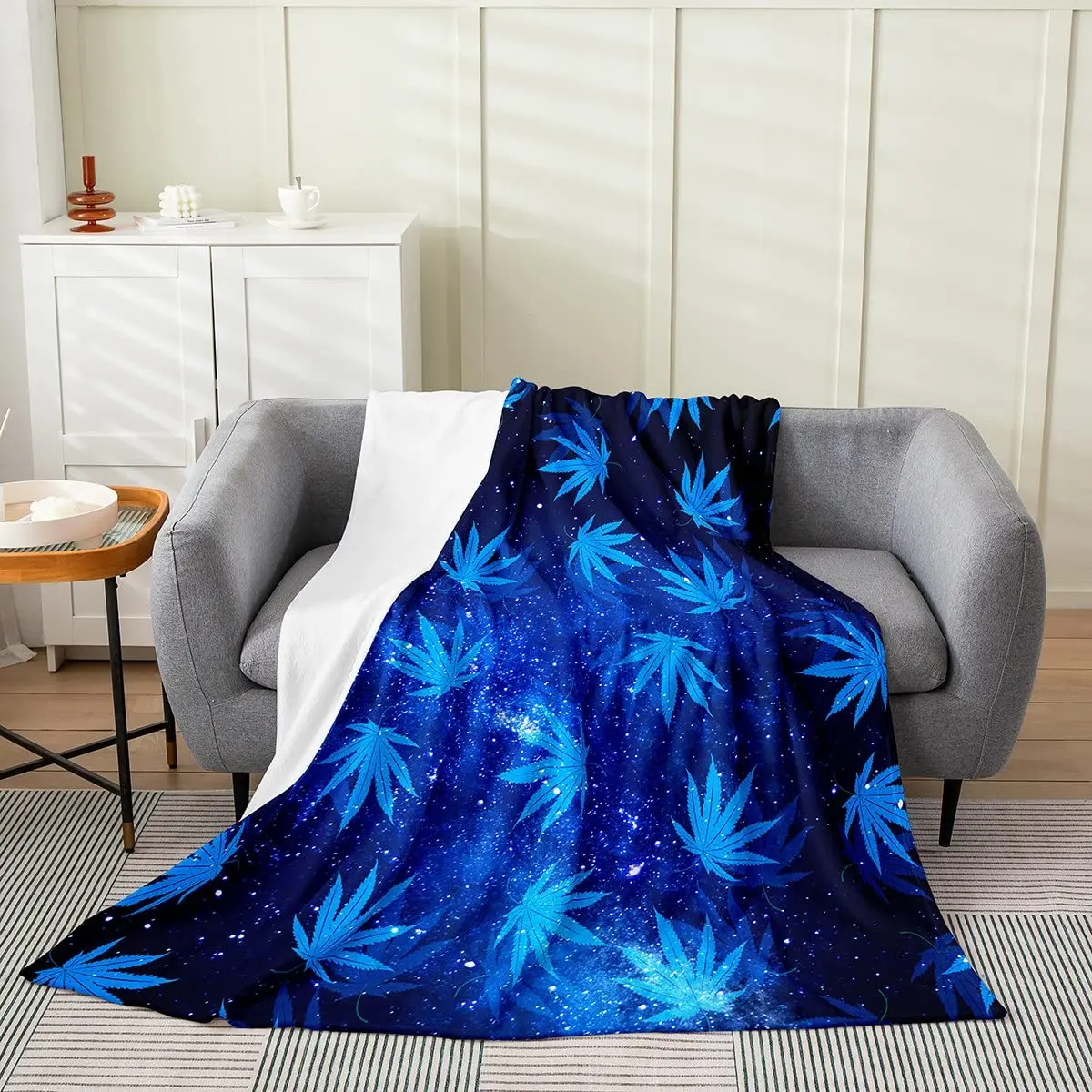 

Adults Plush Cozy Warm Throw for Couch Sofa Bed Breathable Starry Sky Flannel Throw Blanket Super Soft Lightweight Suit Teens