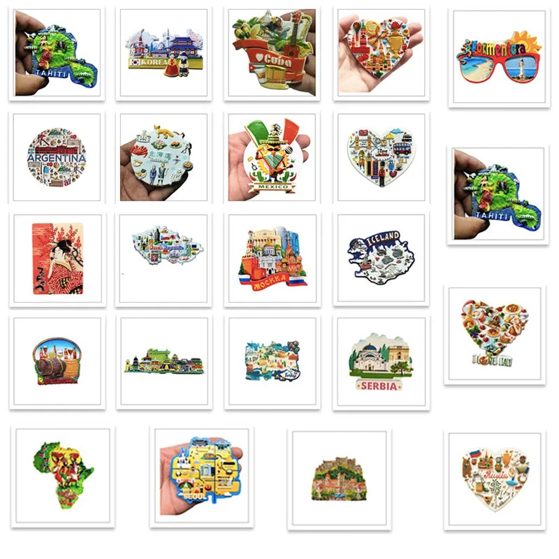 Магнитный декор для холодильника Япония Корея Германия Россия Новая Зеландия