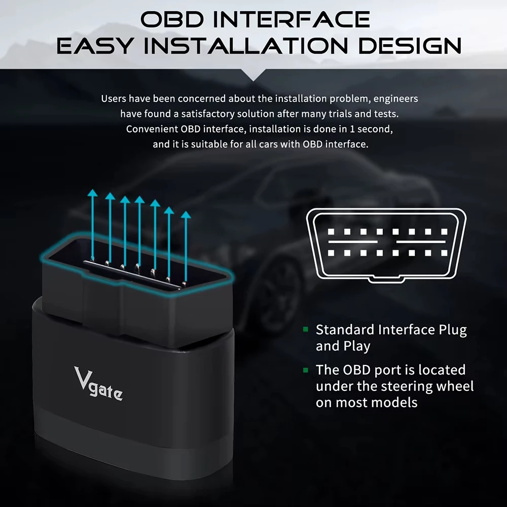 Фото Новый Vgate iCar Pro 2S ELM327 Bluetooth 5.3 для Android/IOS/ПК OBD2 Автомобильный диагностический инструмент elm 327 Модернизированный OBD 2 V2.3 Автоматический сканер №2