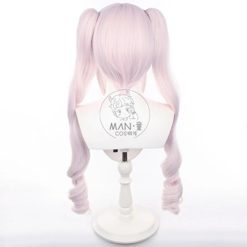 Cosplay Mantong Victory богиня Niji Alice Cos парик Тигр клипса двойной конский хвост длинные