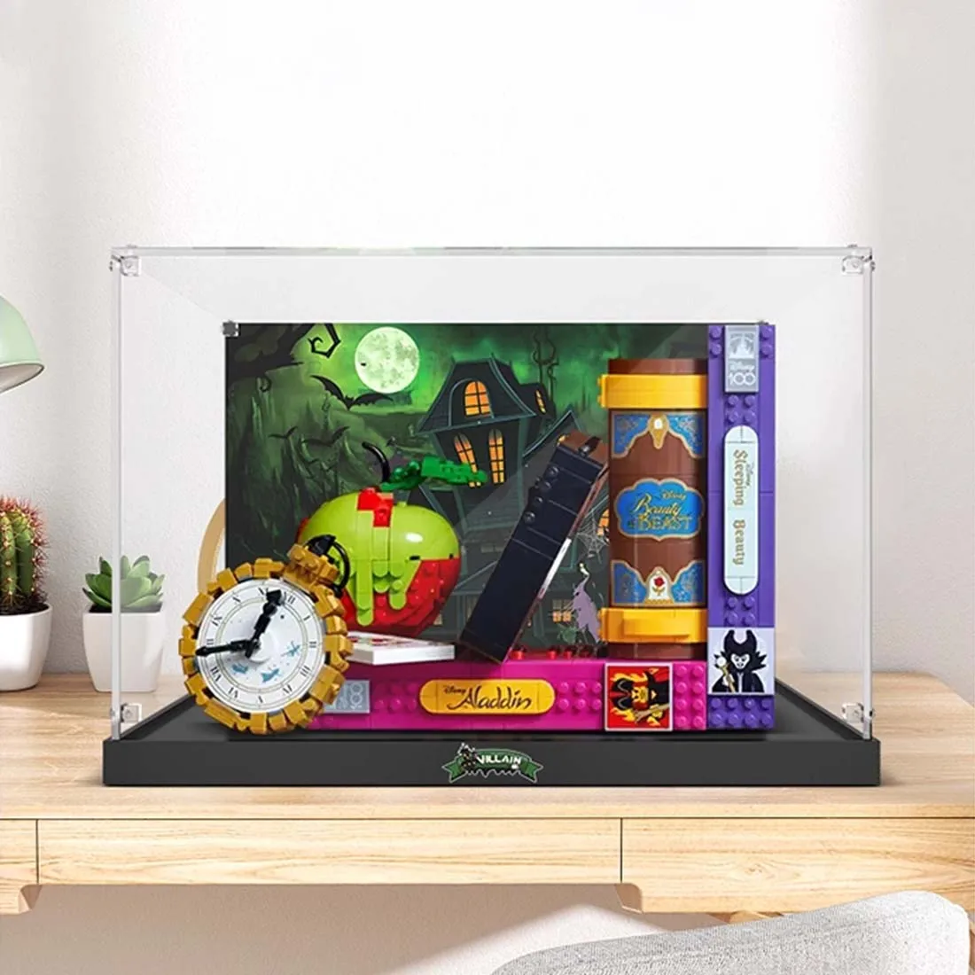 Акриловый дисплей для Lego 43227 знаки злодей прозрачные строительные блоки 3 мм