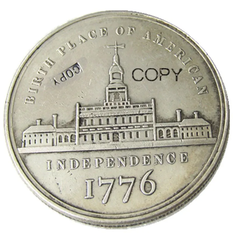 США 1776 голова Вашингтона Серебряная фотомонета