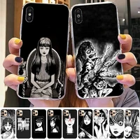 yinuoda japanese horror comic tomie phone case for iphone 11 12 13 mini pro xs max 8 7 6 6s plus x 5s se 2020 xr case