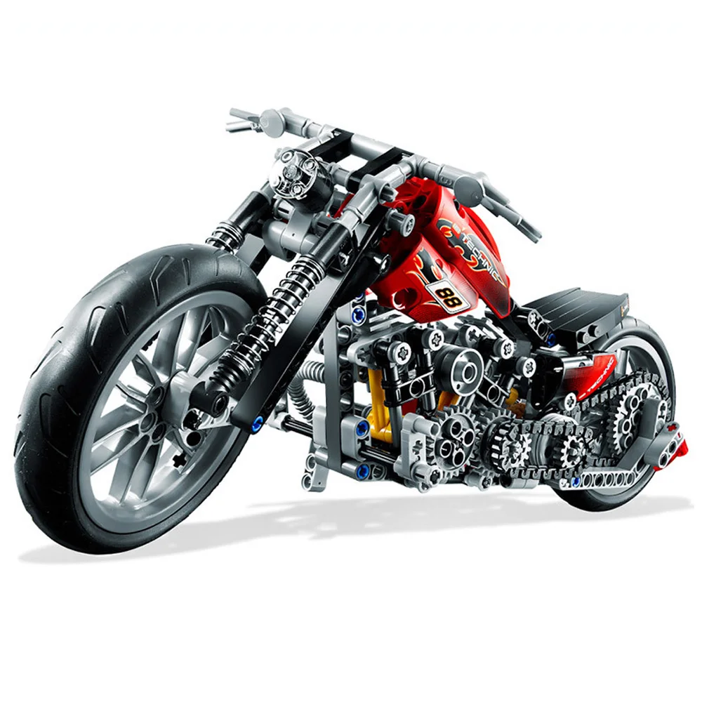 

Speed Motorcycle Toy Building Blocks 3354 Model Gifts Boy Racing 378pcs Set Technology Technical Car