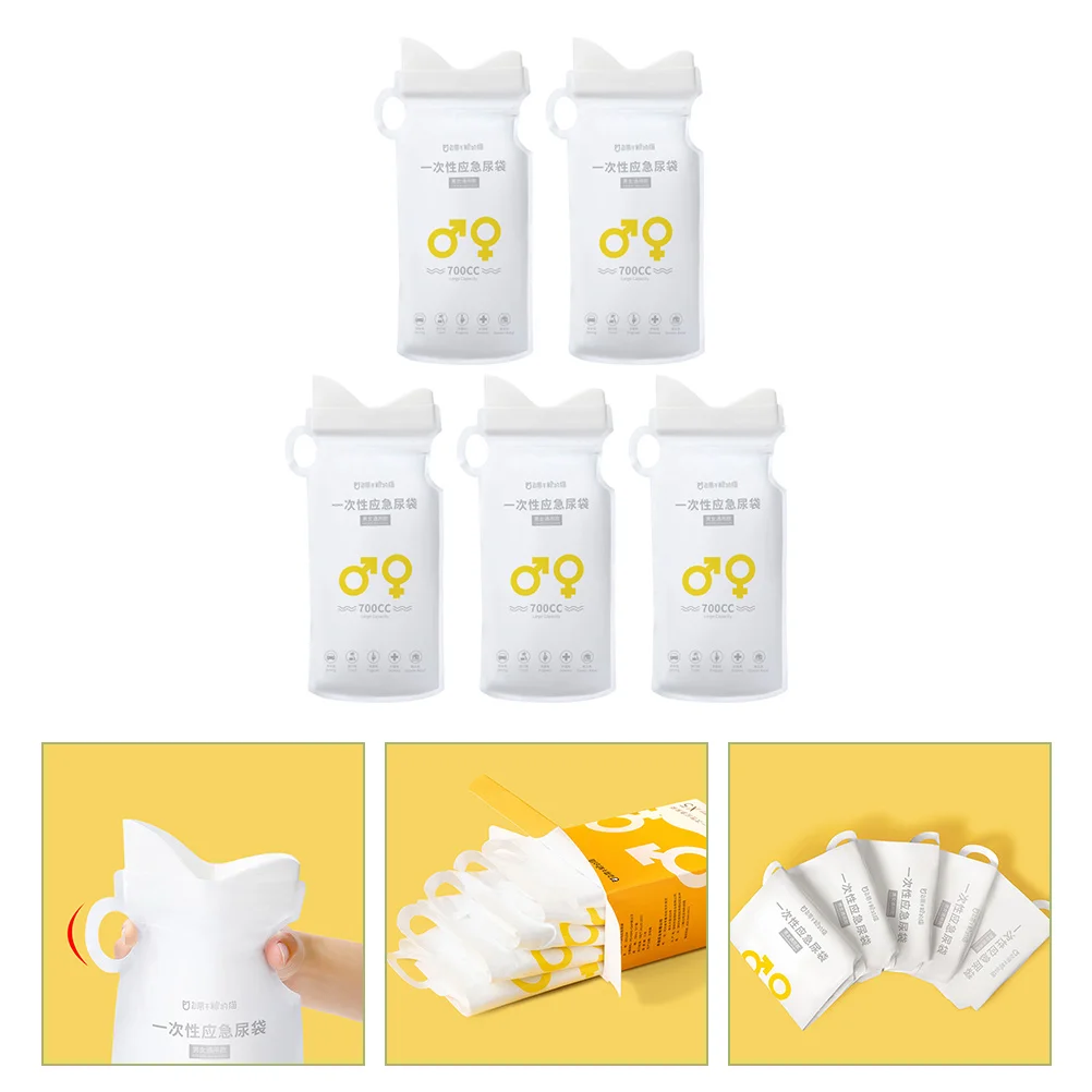 

Bagsurine Urinal Pee Emergency Vomit Unisex Travel Disposable Car Toilet Campingportable Outdoor Large Capacity Sickness Female