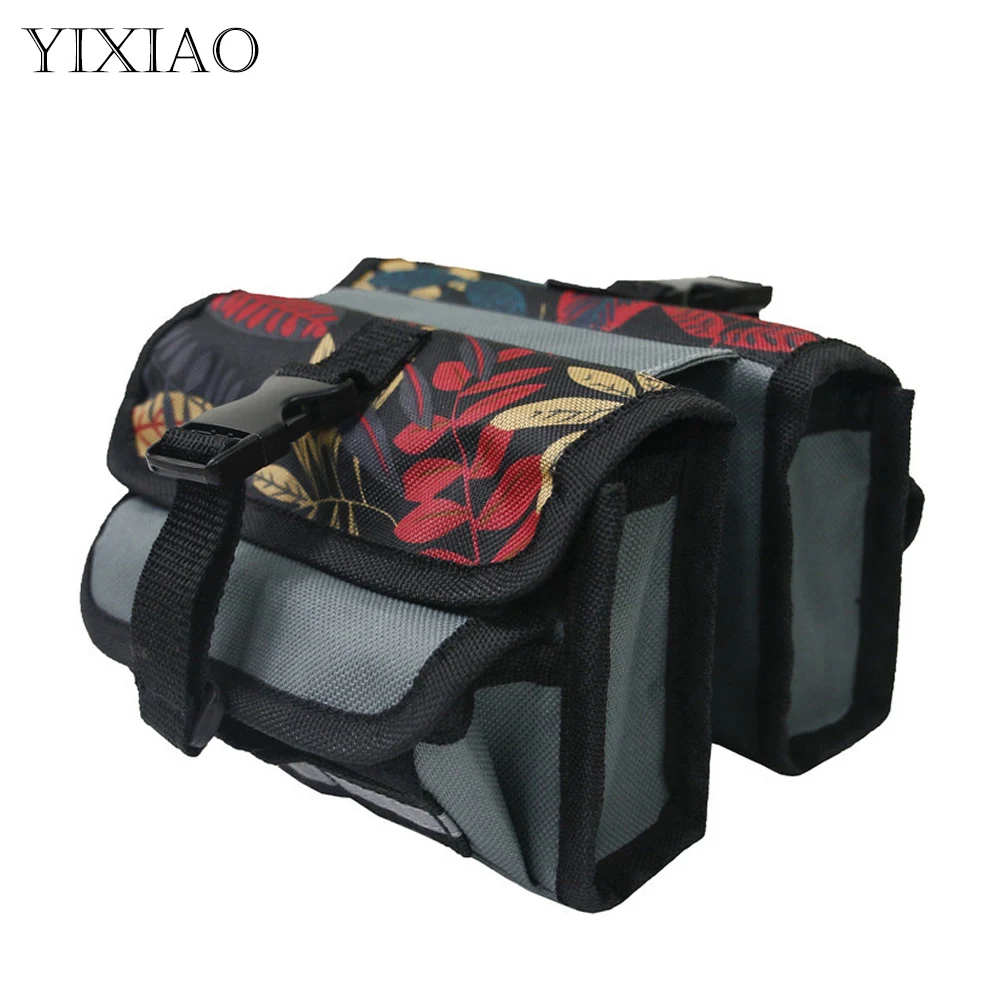 

YIXIAO Bicycle Front Top Frame Tube Bag Saddle Pannier Pouch Riding Cycling Storage Bags MTB Bike Accessories XC0061