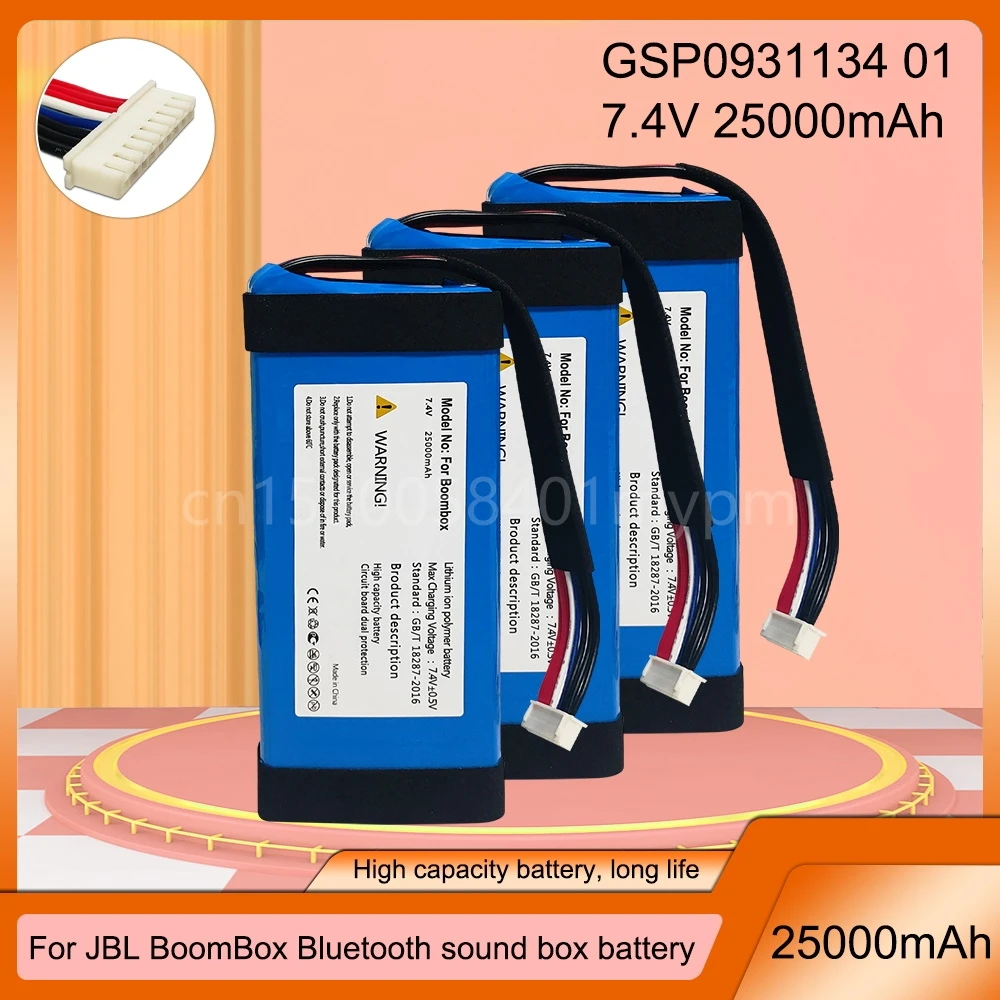 

Аккумулятор 7,4 В 25000 мАч GSP0931134 01 для JBL Boombox 1 Boombox1, сменный Динамик для плеера