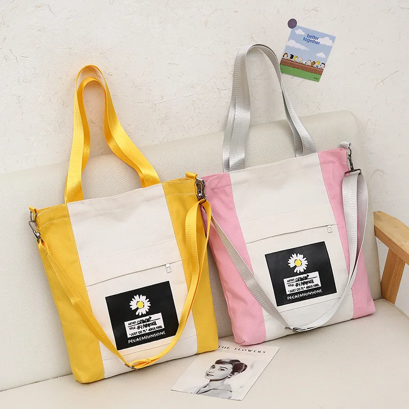 Многофункциональные холщовые женские сумки для девочек корейские и японские на