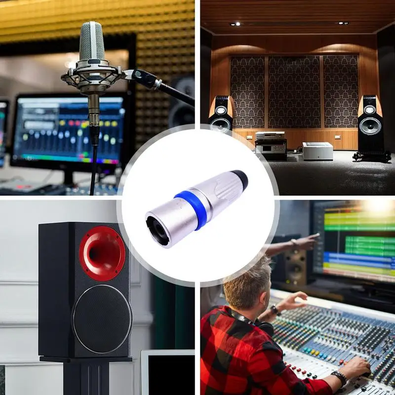 wa wtyczka adapter 4-biegunowy kabla audio złącze wzmacniacza głośnikowa wielofunkcyjny