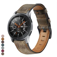 genuine leather band for samsung galaxy watch 4 classicactive 2 46mm42mm40mm44mm 20mm 22mm amazfit gts 2e23 strap bracelet