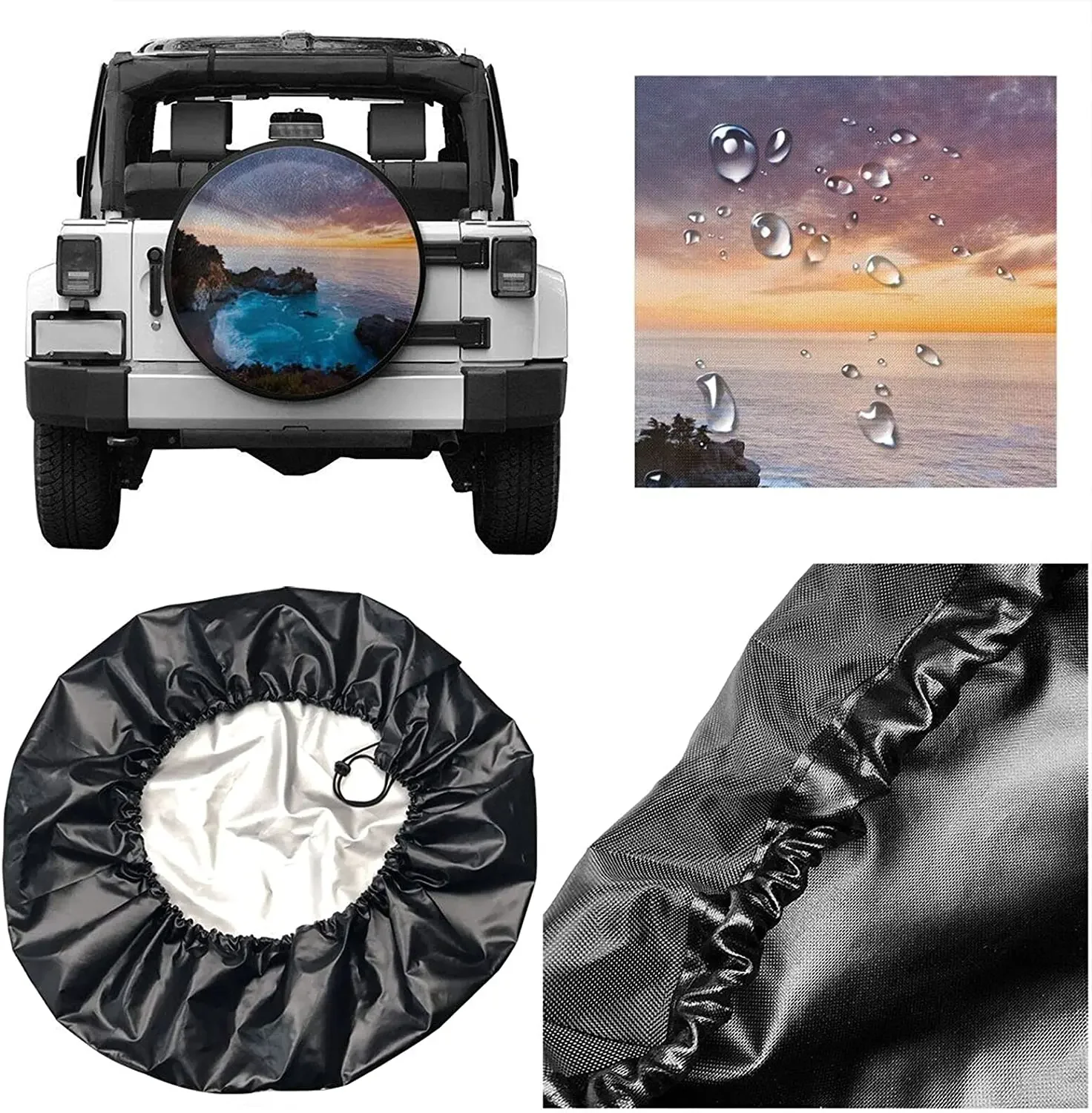 Delumie Rv запасные шины покрытия побережья большой питьевой полиэфир универсальные