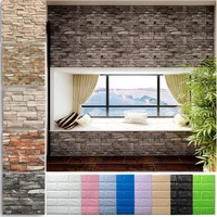 10pcs 3d brick 7077cm wall stickers good rendering no smell wallpapers for living room bedroom office and tv wall home decor