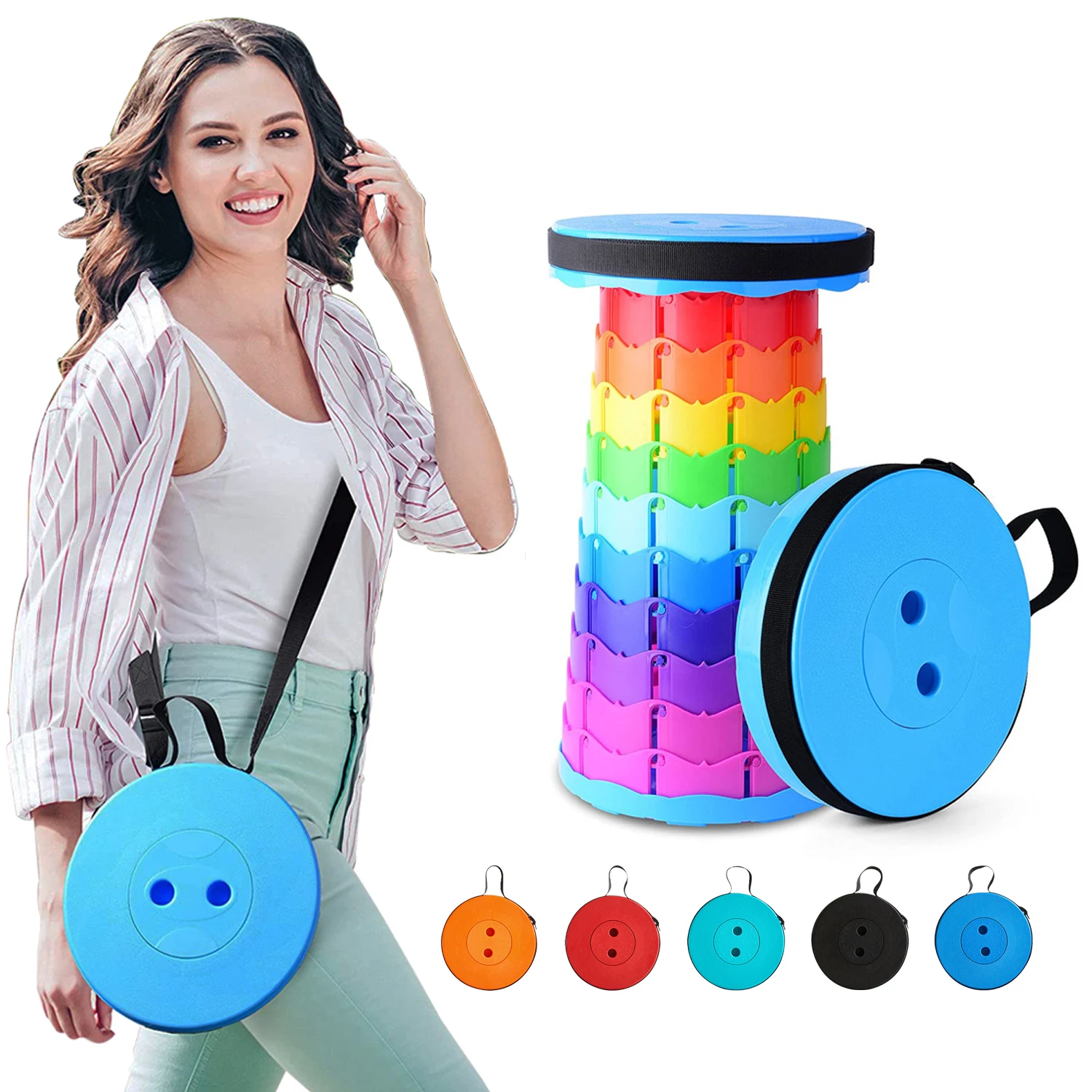 Портативный выдвижной стул уличная мебель складной для кемпинга удобный